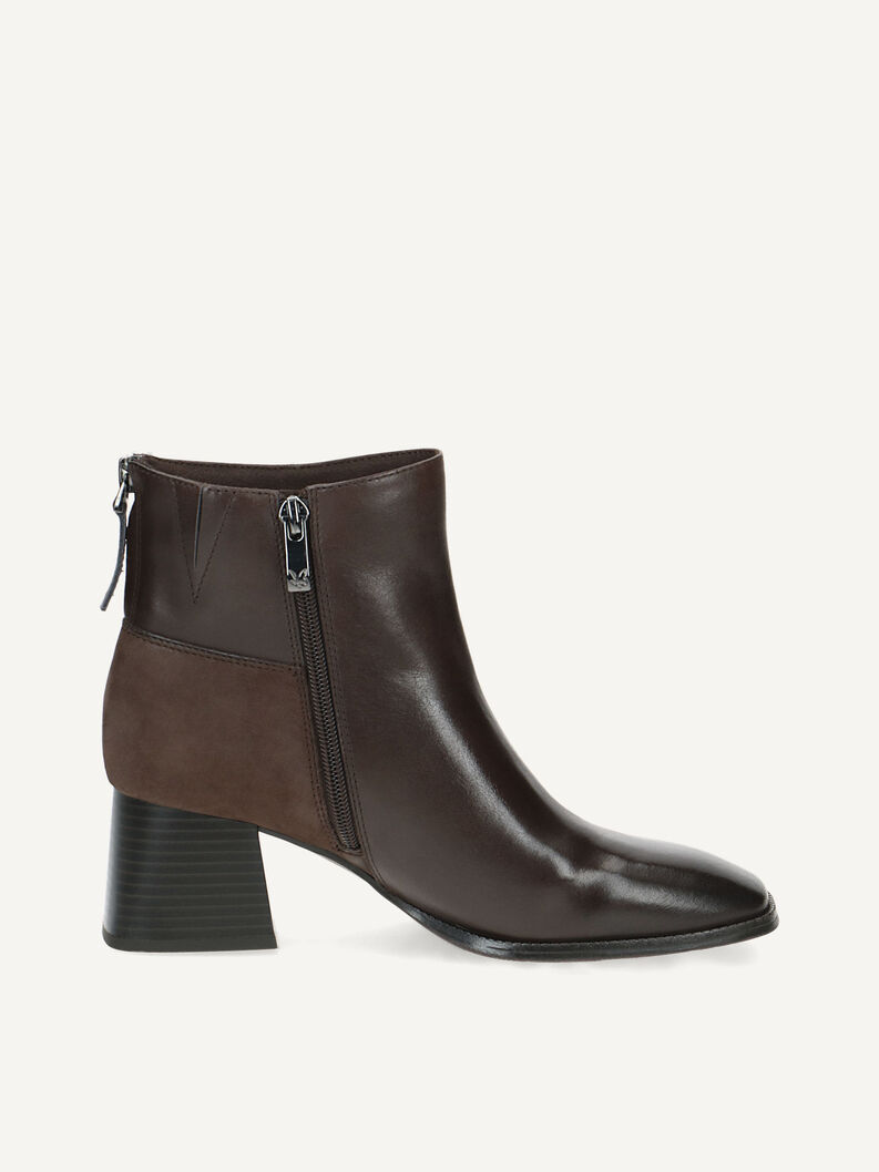 Lederstiefelette - braun, DK BROWN COMB, hi-res