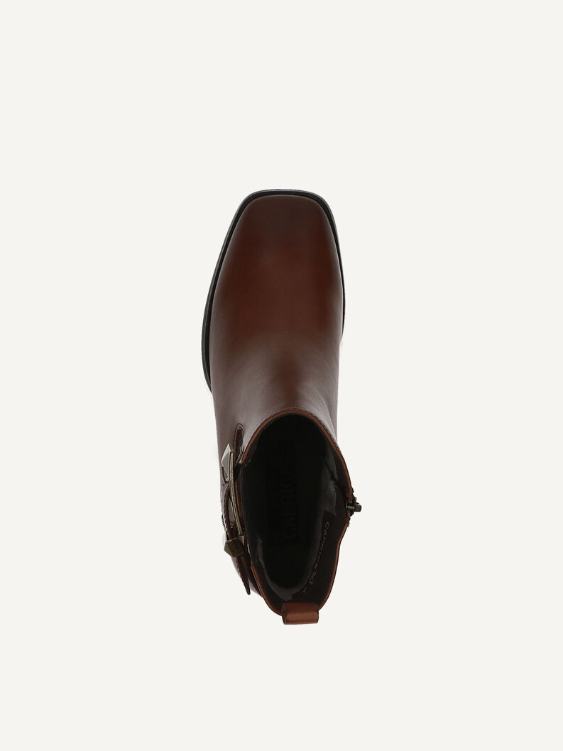 Lederstiefelette - braun, COGNAC NAPPA, hi-res