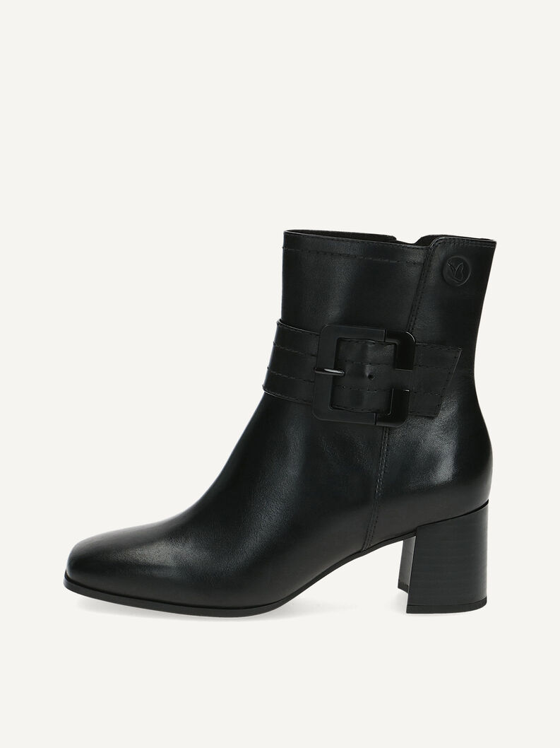 Lederstiefelette - schwarz, BLACK NAPPA, hi-res