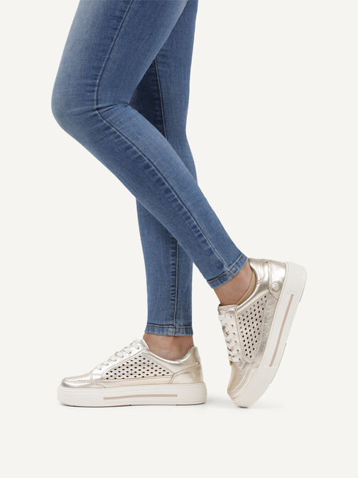 Sneaker, PLATIN METAL., hi-res