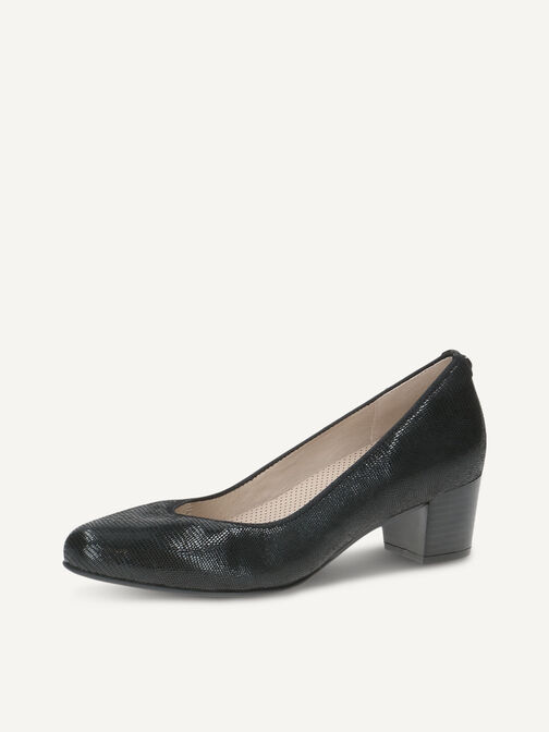 Escarpin, BLACK REPTILE, hi-res