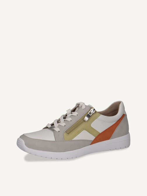 Ledersneaker - grau, LT.GREY COMB, hi-res