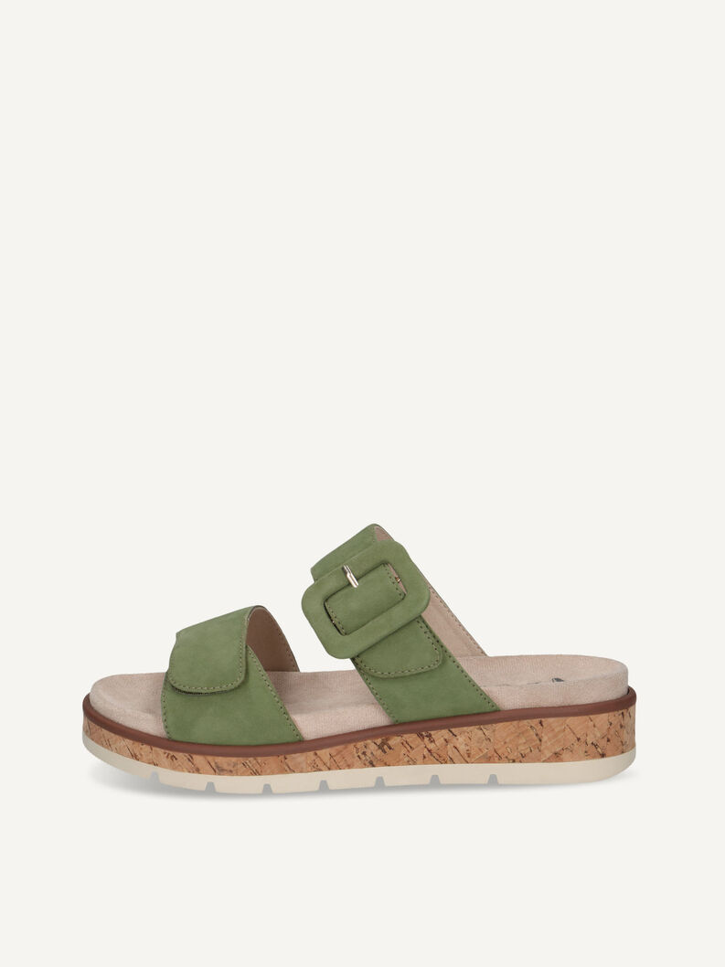 Slipper, GREEN SUEDE, hi-res