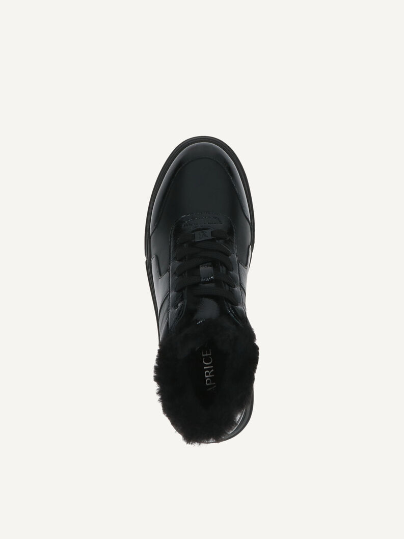 Ledersneaker - schwarz, BLACK COMB, hi-res