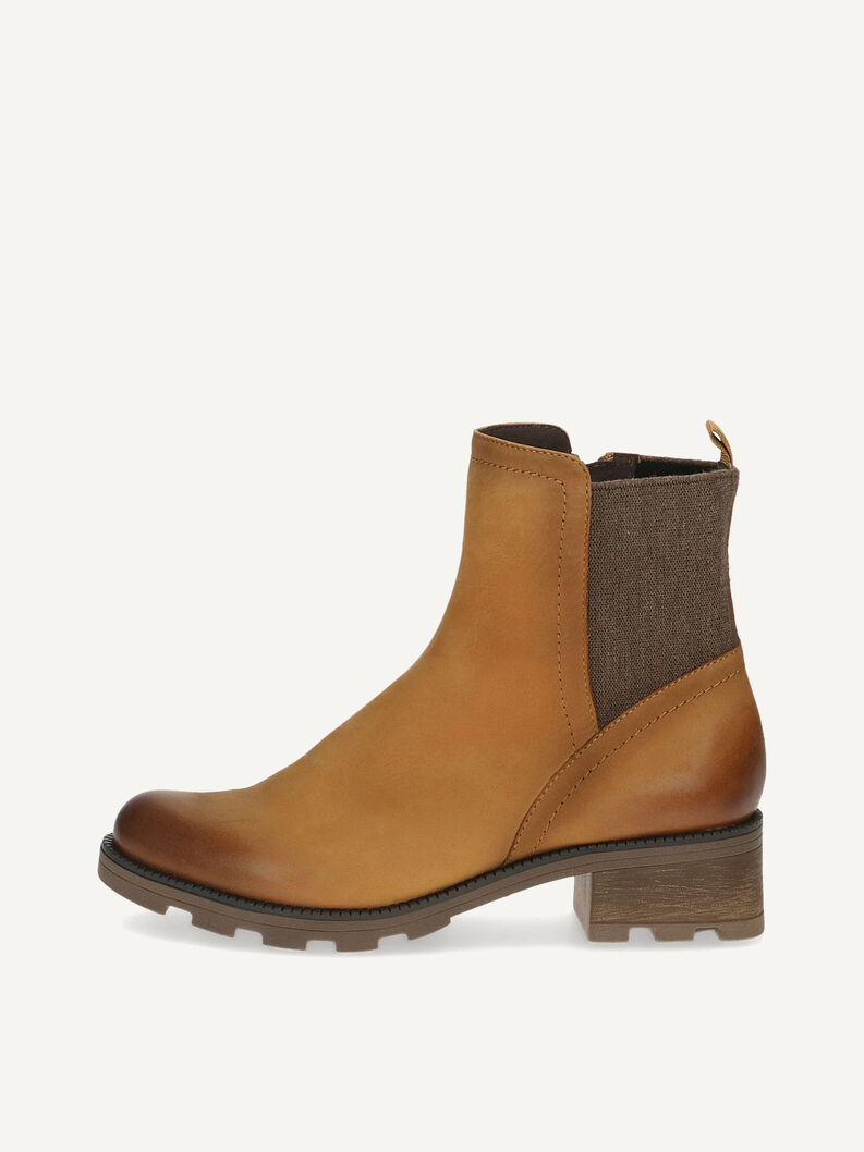 Lederstiefelette - gelb, CURRY NUBUC, hi-res