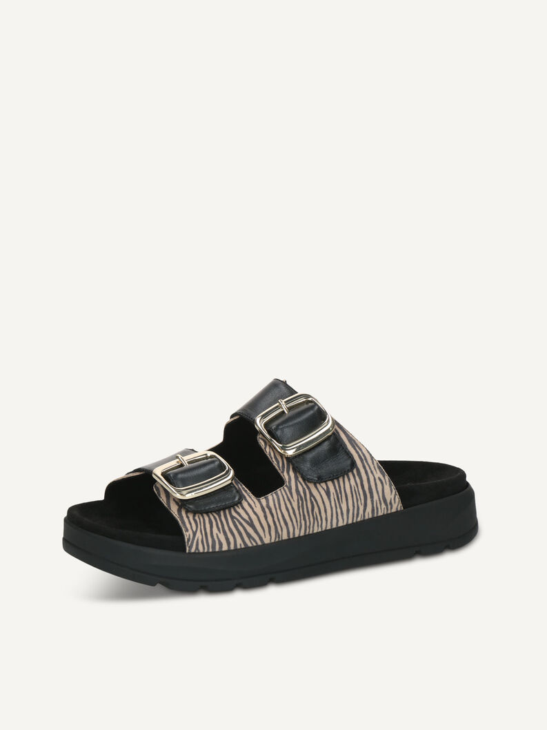 Pantolette, BEIGE ZEBRA, hi-res