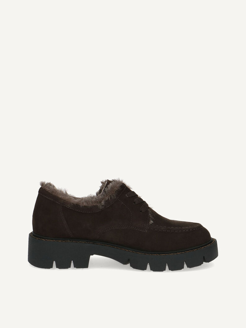 Lederslipper - braun, DK BROWN SUEDE, hi-res