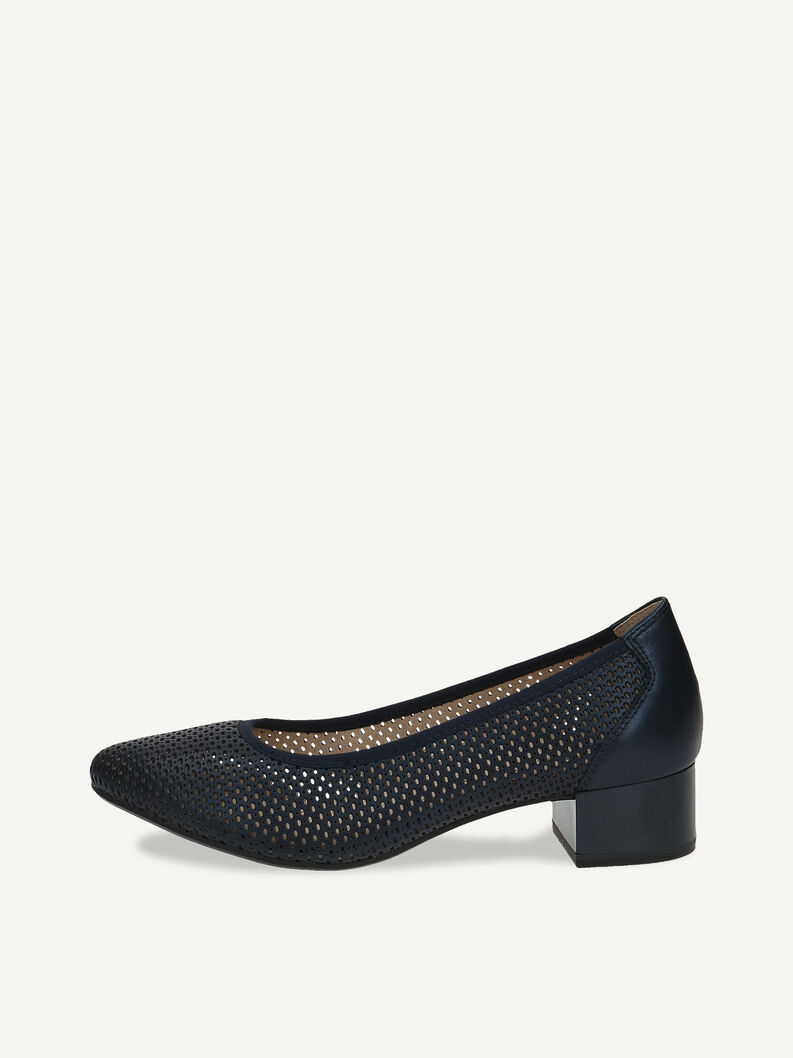Lederpumps - blau, NAVY PERLATO, hi-res
