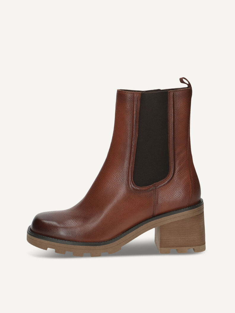 Lederstiefelette - braun, COGNAC NAPPA, hi-res