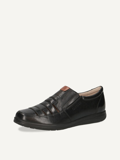 Lederslipper - schwarz, BLACK COMB, hi-res