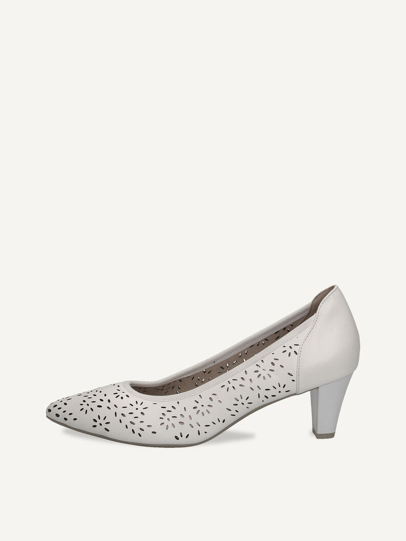 Lederpumps - weiß, WHITE NAPPA, hi-res