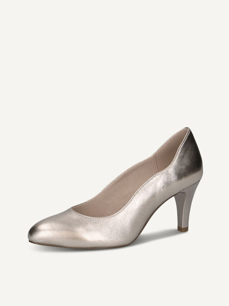 Pumps, TAUPE METALLIC, hi-res