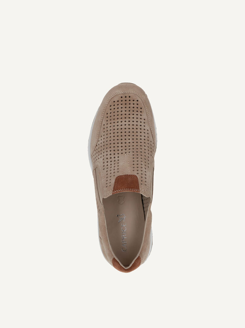 Lederslipper - beige, SAND COMB, hi-res