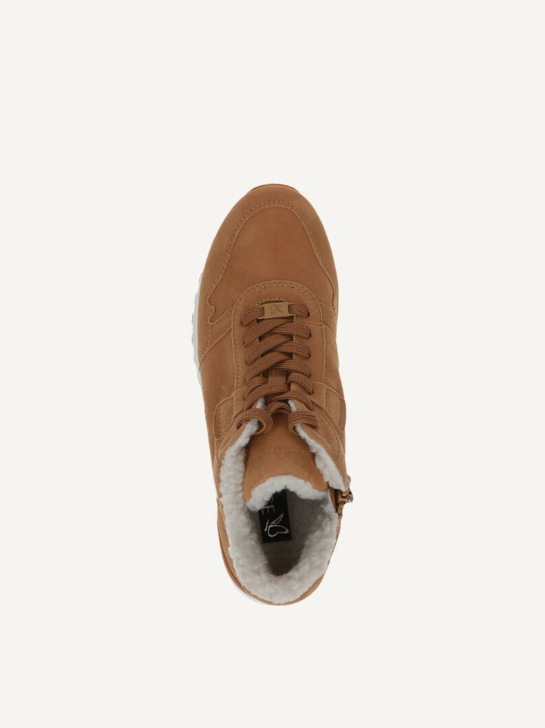 Lederstiefelette - orange Warmfutter, MUSTARD SUEDE, hi-res