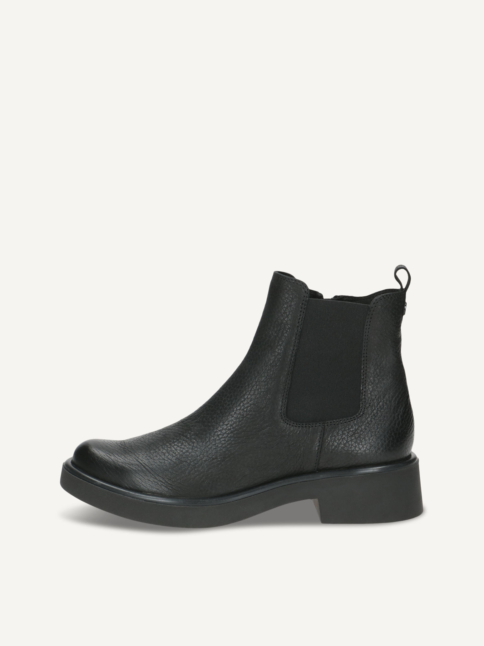 Black leather chelsea boot deals