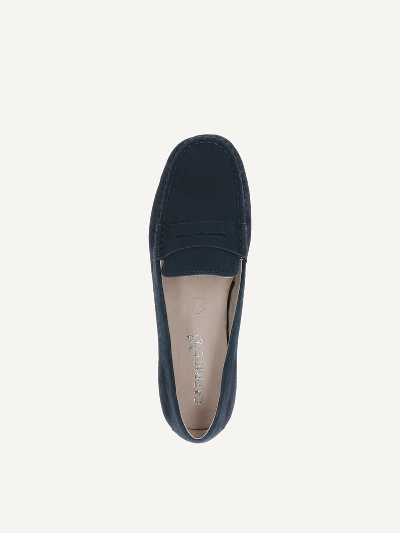 Ledermoccassin - blau, OCEAN SUEDE, hi-res