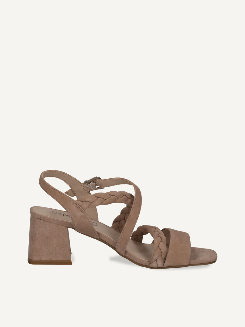 Ledersandalette - braun, BARK SUEDE, hi-res