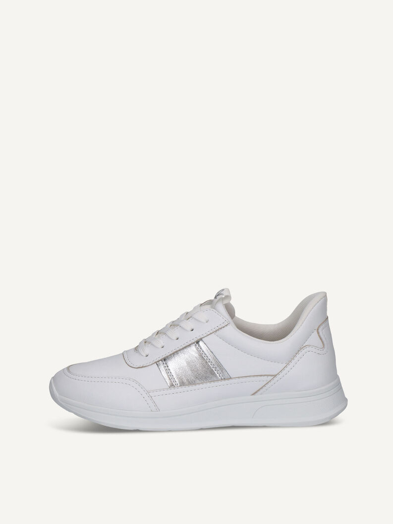 Sneaker, WHITE/SILVER, hi-res