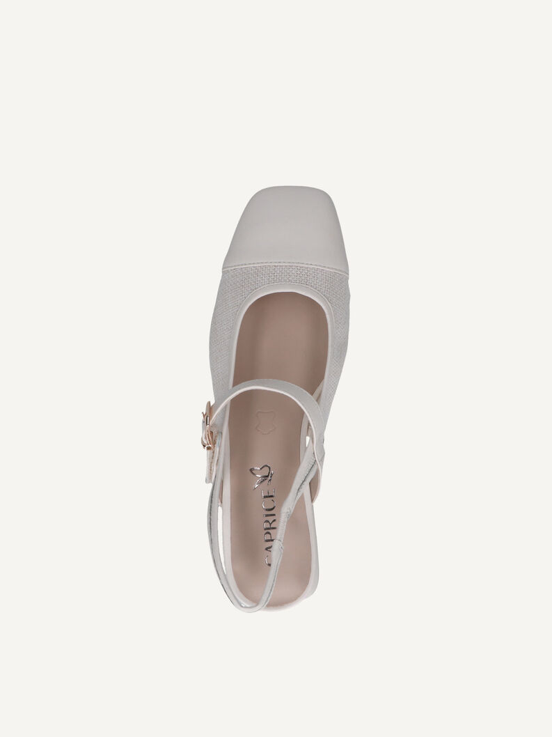 Slingpumps, VANILLA/OFFWH., hi-res