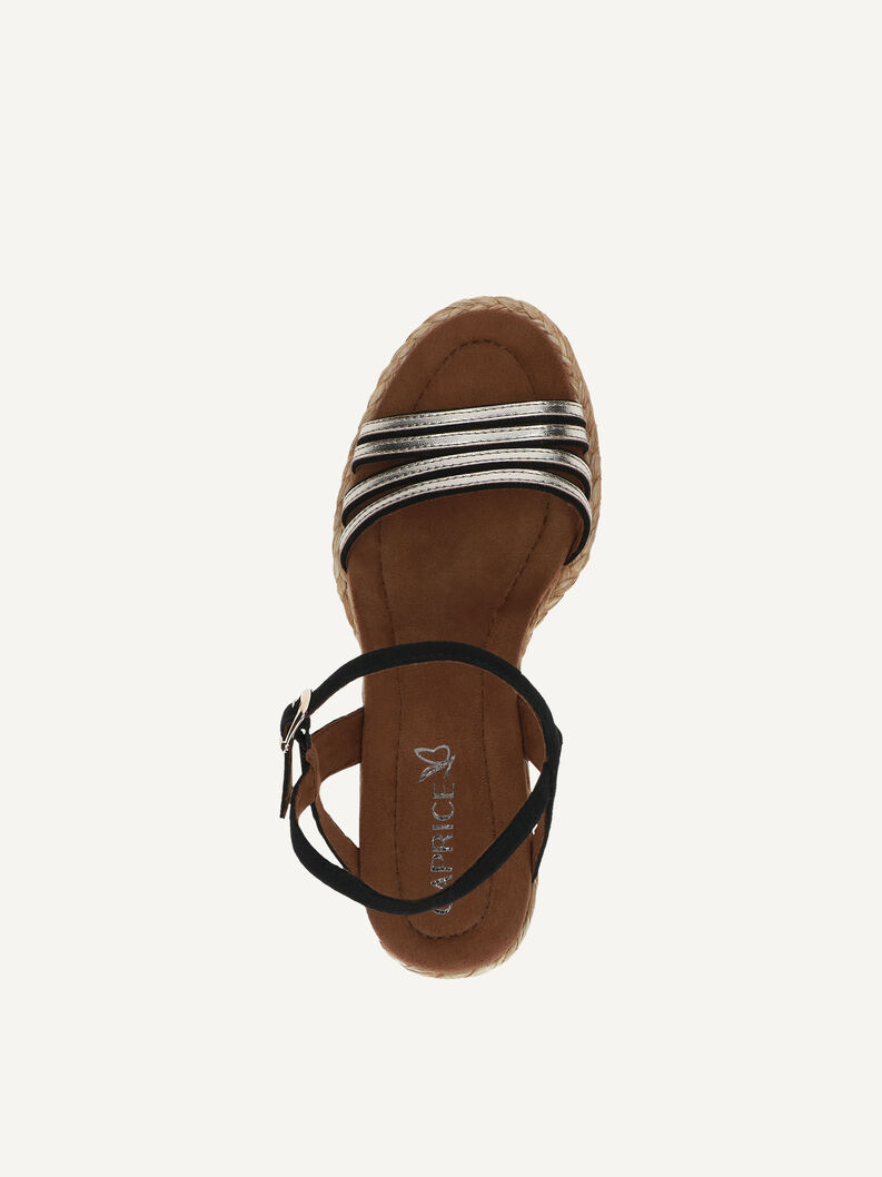 Sandalette - schwarz, BLACK/GOLD, hi-res