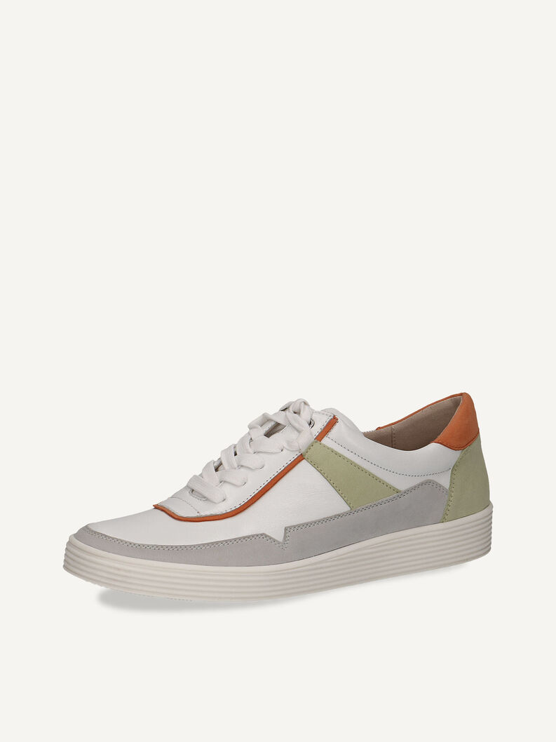 Ledersneaker - grau, LT.GREY COMB, hi-res