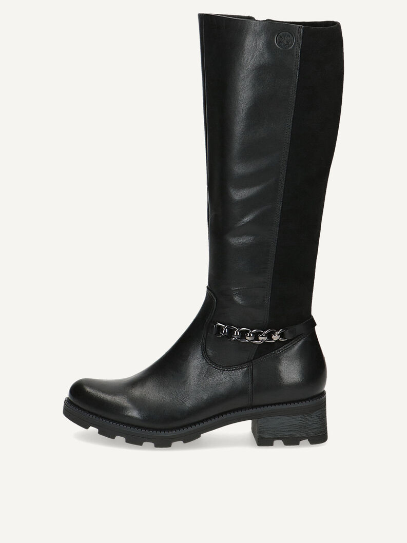 Lederstiefel - schwarz, BLACK COMB, hi-res