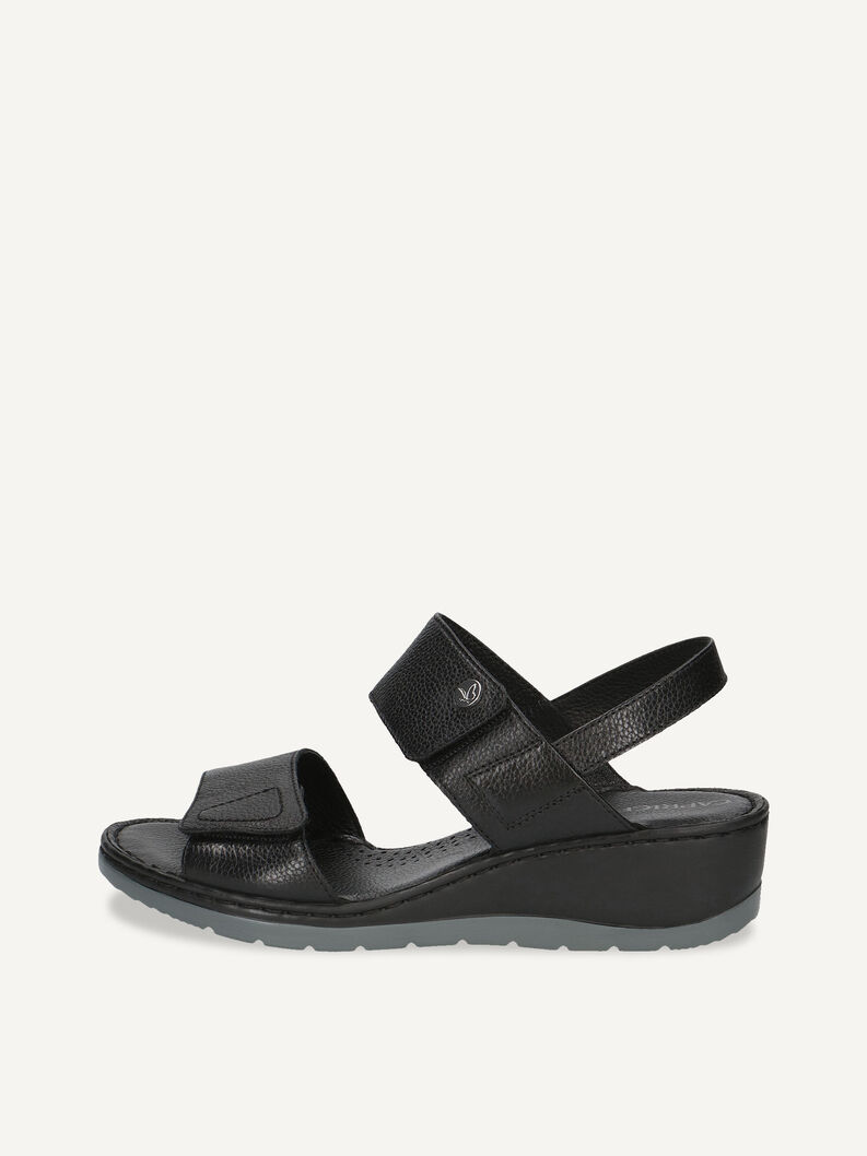 Ledersandalette - schwarz, BLACK NAPPA, hi-res