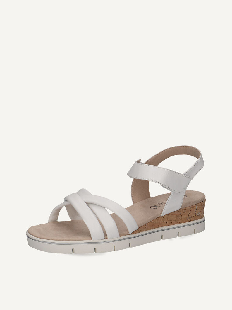 Ledersandalette - wei&szlig;, WHITE NAPPA, hi-res