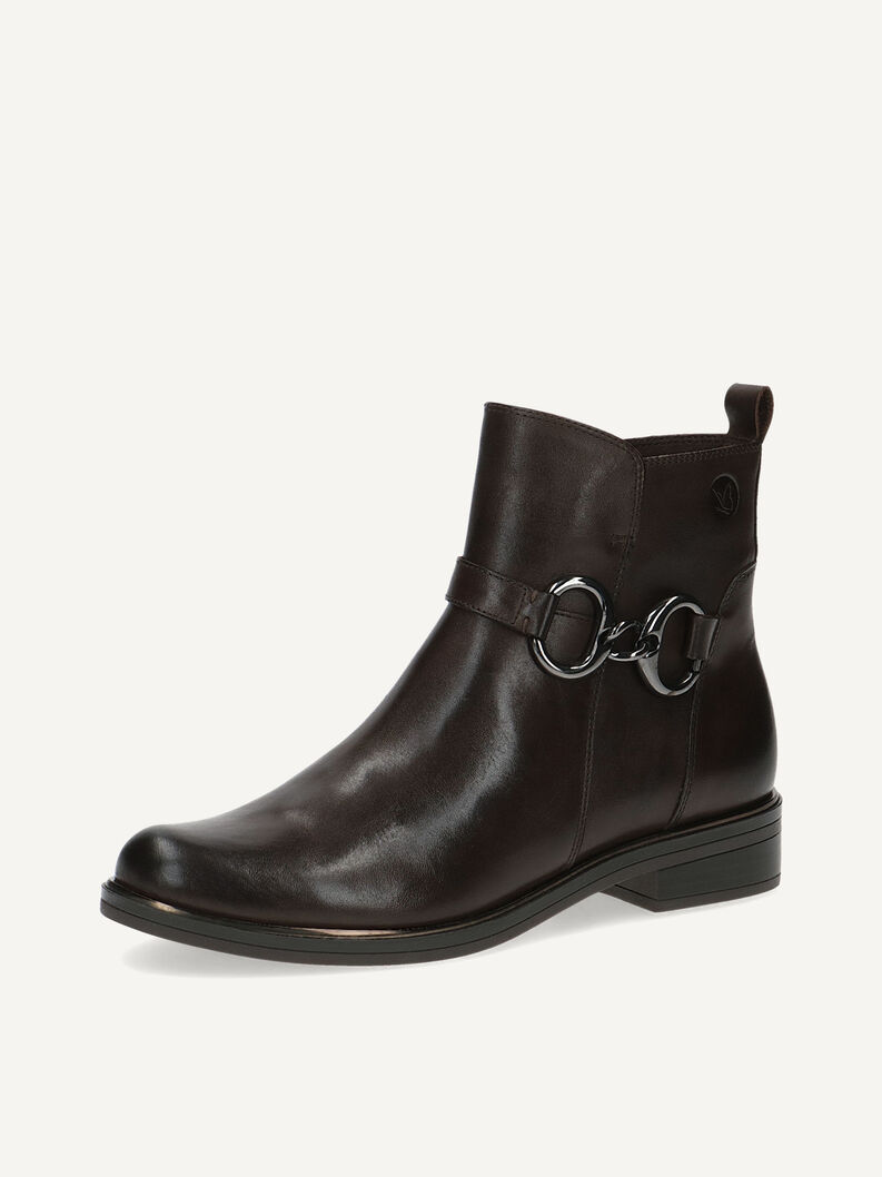 Lederstiefelette - braun, DK BROWN NAPPA, hi-res