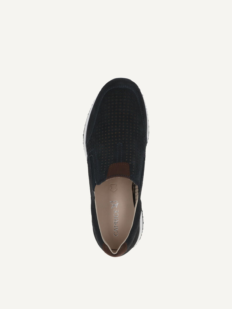Lederslipper - blau, OCEAN COMB, hi-res