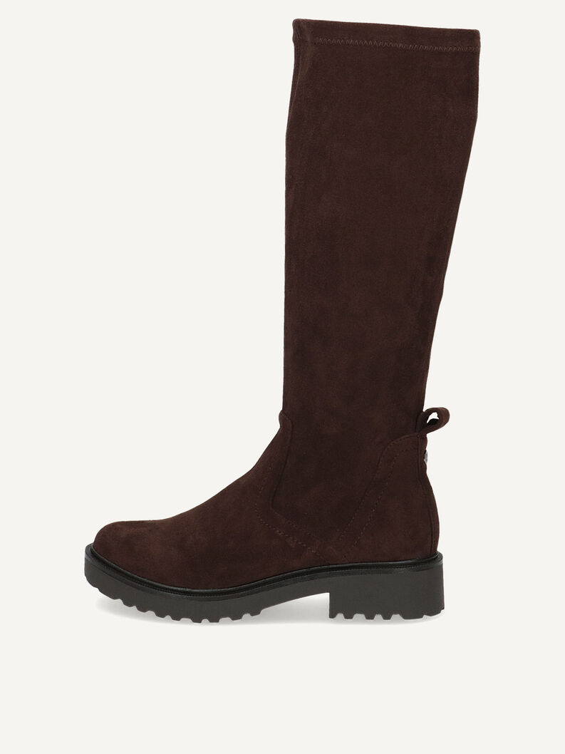 Boots, DK BRN STRETCH, hi-res