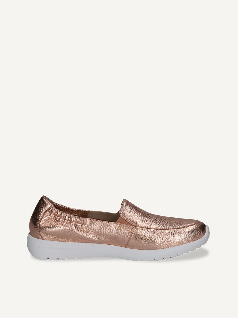 Lederslipper - metallic, ROSEG.MET.DEER, hi-res