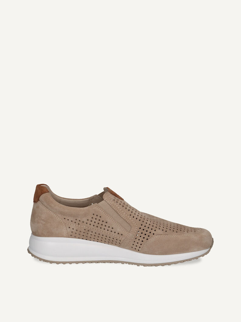 Lederslipper - beige, SAND COMB, hi-res