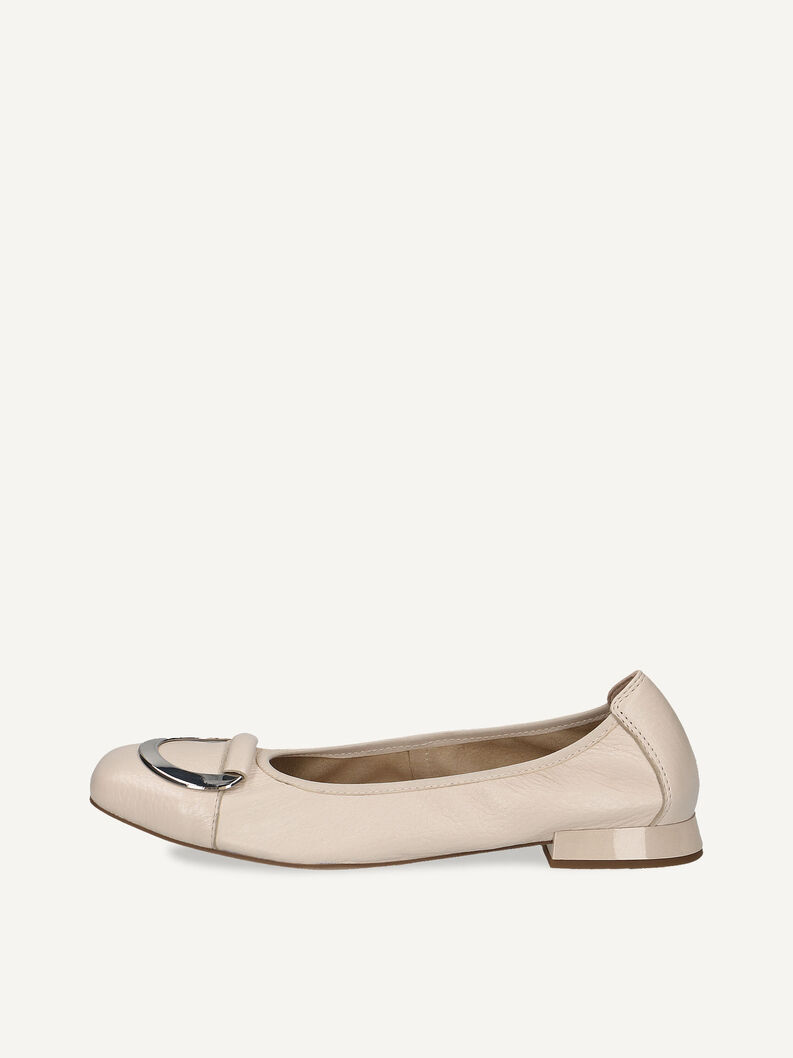 Lederballerina - beige, ECRU PERL.DEER, hi-res