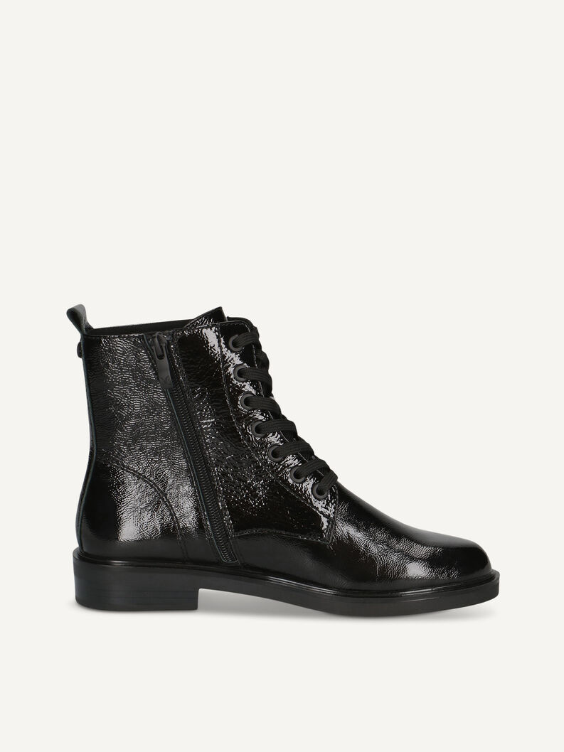 Lederstiefelette - schwarz, BLACK NAPLAK, hi-res
