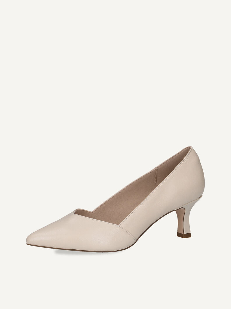 Lederpumps - beige, CREAM PERLATO, hi-res