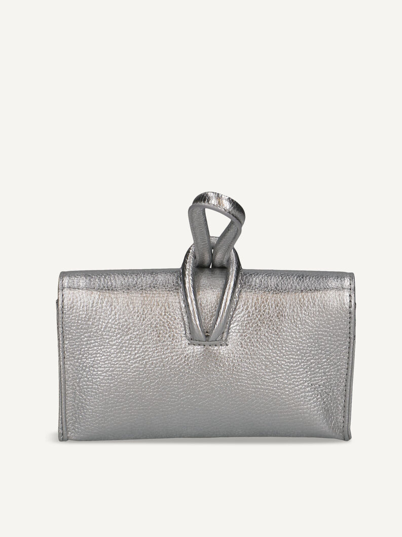 Clutch bag, SILVER METALL., hi-res