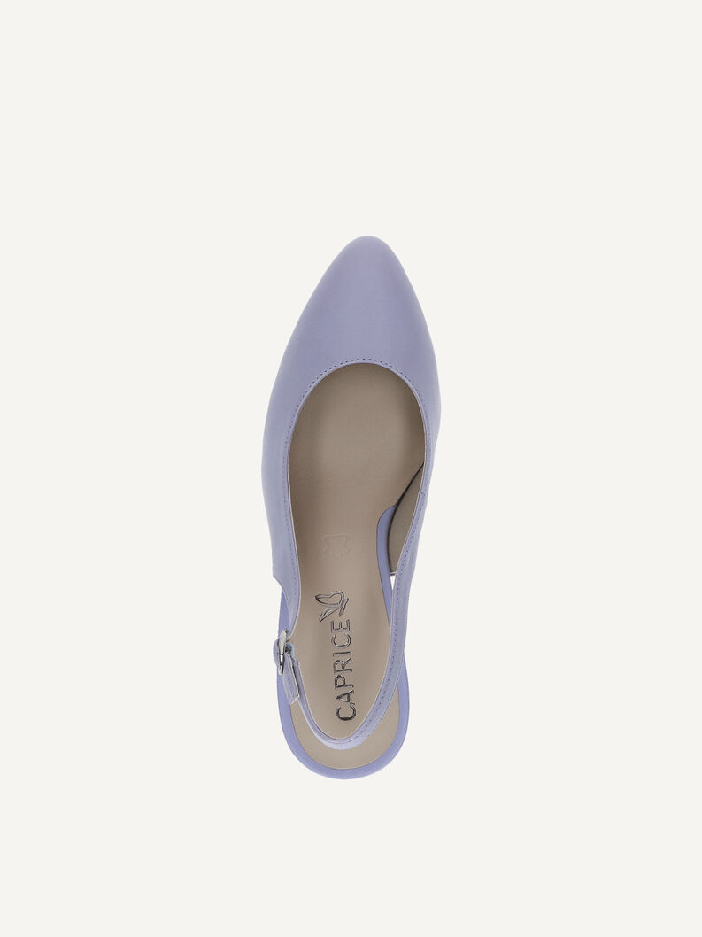 Lederslingpumps - rosa, LAVENDER NAPPA, hi-res