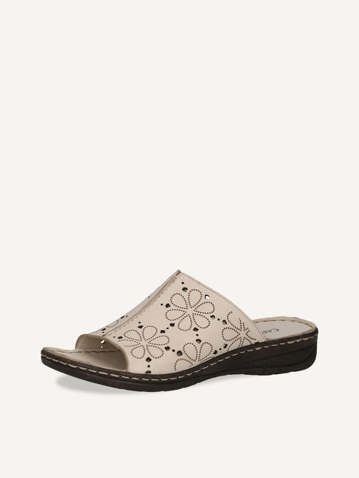 Mule en cuir - beige, BEIGE NAPPA, hi-res