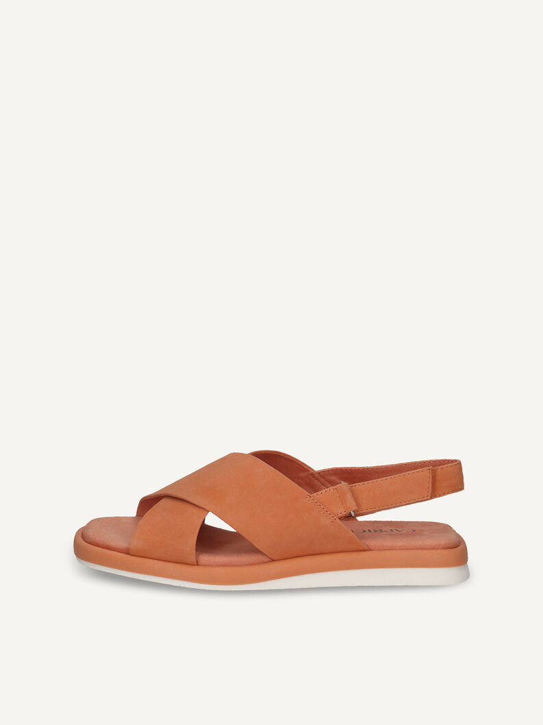 Ledersandale - orange, ORANGE SUEDE, hi-res