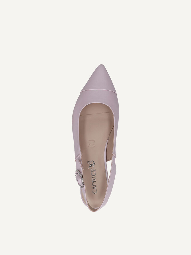 Lederslingpumps - lila, LT.PURPLE PERL, hi-res