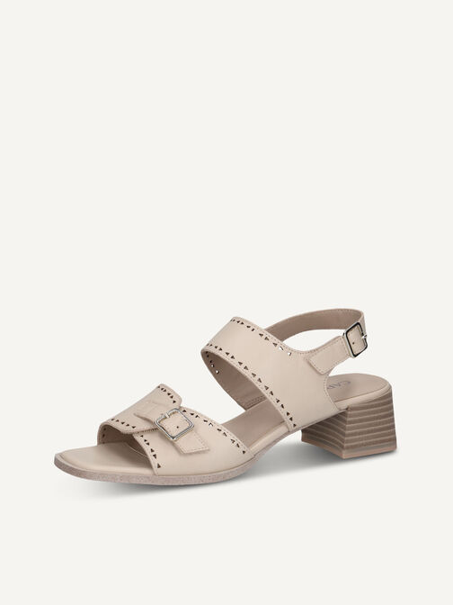 Heeled sandal, OFFWHITE NAPPA, hi-res