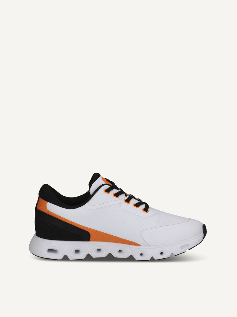 Sneaker, WHITE/ORANGE, hi-res