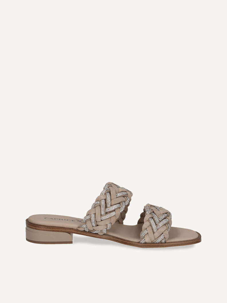 Pantolette - braun, TAUPE SUEDE, hi-res