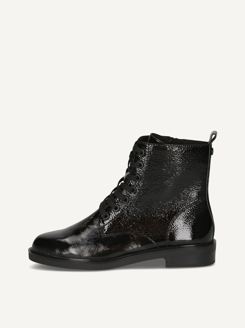 Lederstiefelette - schwarz, BLACK NAPLAK, hi-res