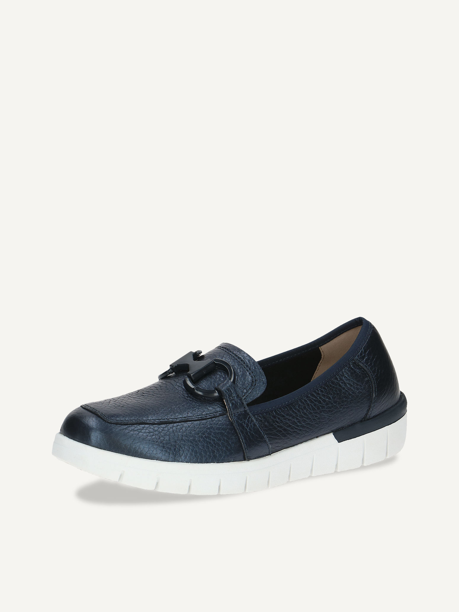 Slipper en cuir - bleu