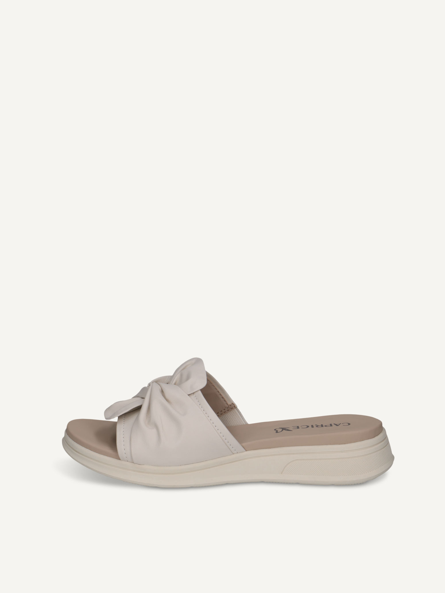 CAPRICE Mule, white, made of Leather without heel, Size 38