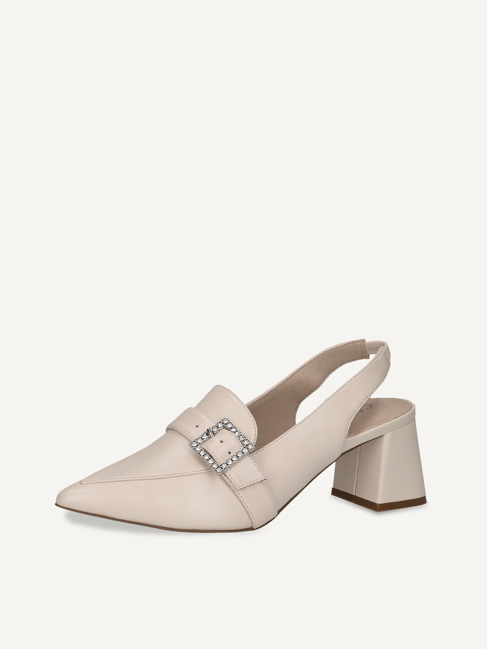 Lederslingpumps - beige