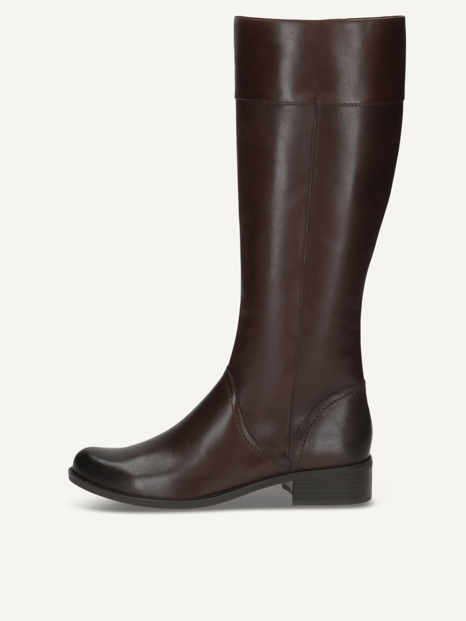 CAPRICE Stiefel, braun, aus Leder mit Blockabsatz, Gr. 37