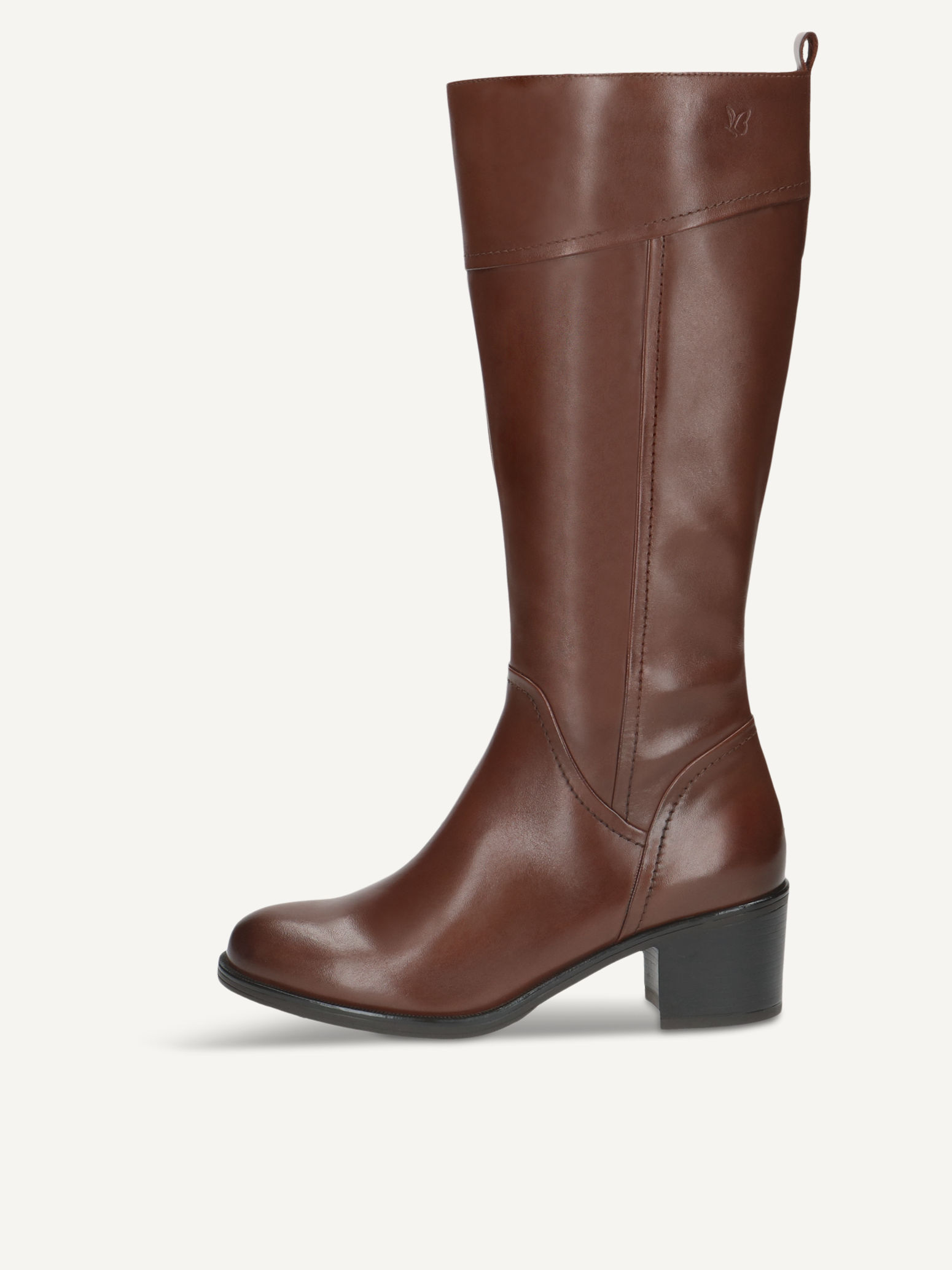 CAPRICE Boots, brown, made of Leather with Block heel, Size 42